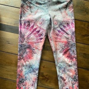 High waisted multicolored leggings
